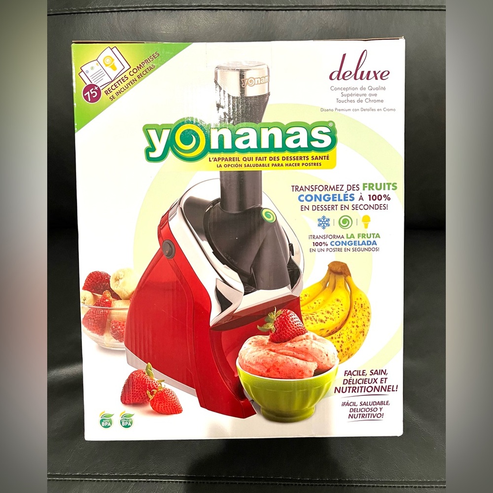 Yonanas Deluxe Healthy Soft-Serve Dessert Maker with Expanded Recipe Book